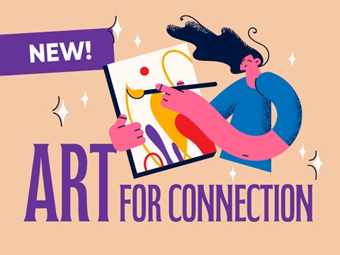 cartoon woman painting