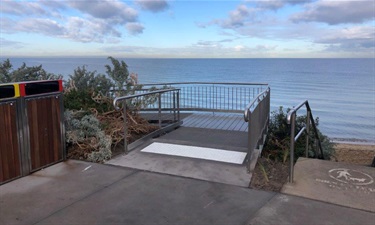New accessible pedestrian ramp to foreshore.