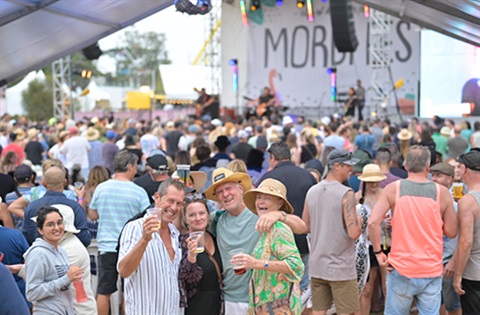 Large crowd enjoying Mordi Fest in 2023