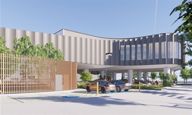 Artist renders of the New Aquatic and Leisure Centre