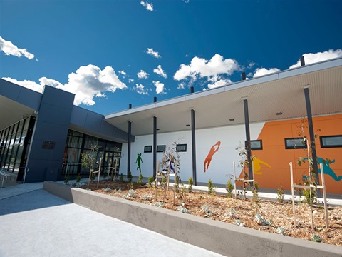 External view of Kingston Heath sports pavillion