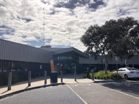View of Patterson Lakes Community Centre entrance from carpark.