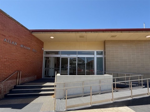Allan McLean Hall front entrance